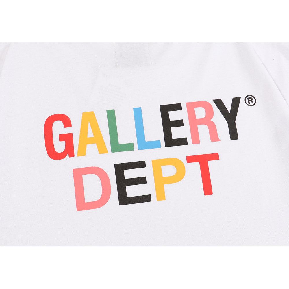 Gallery Dept T-shitrs Summer Color Letter plus Size Short Sleeve