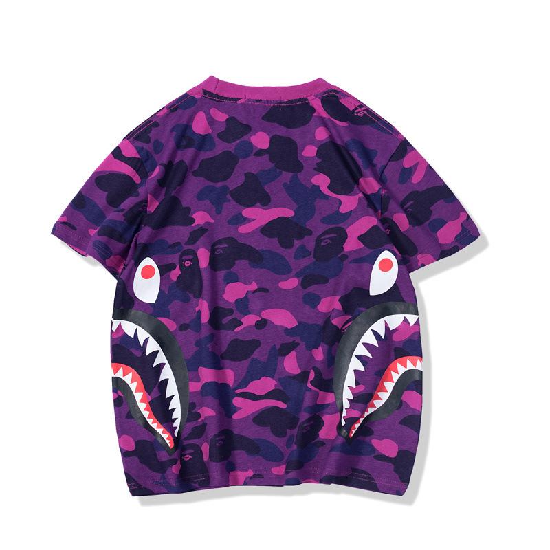 Bathing Ape T-Shirt Summer Camouflage Youth Couple Wear Short Sleeve