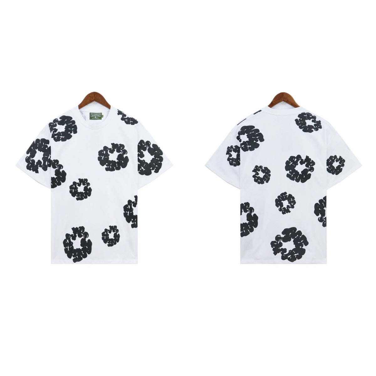 Denim Tears T-shirts Kapok Puff Print Short Sleeve T-shirt