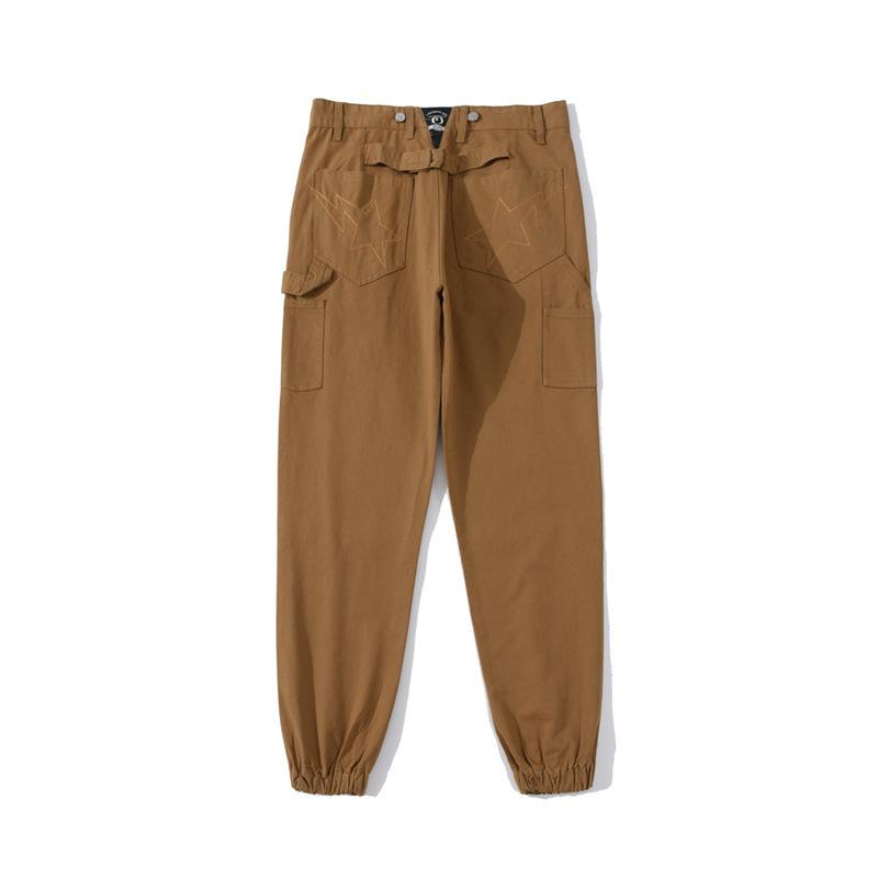Bathing Ape Pant Fashion Brand Embroidery Overalls Men's Street Fashion Casual Pants