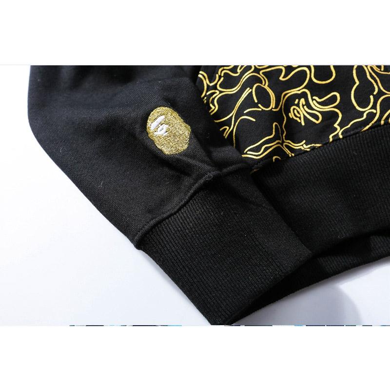 Bathing Ape Hoodie Autumn Men's Printed Sweater Jacket