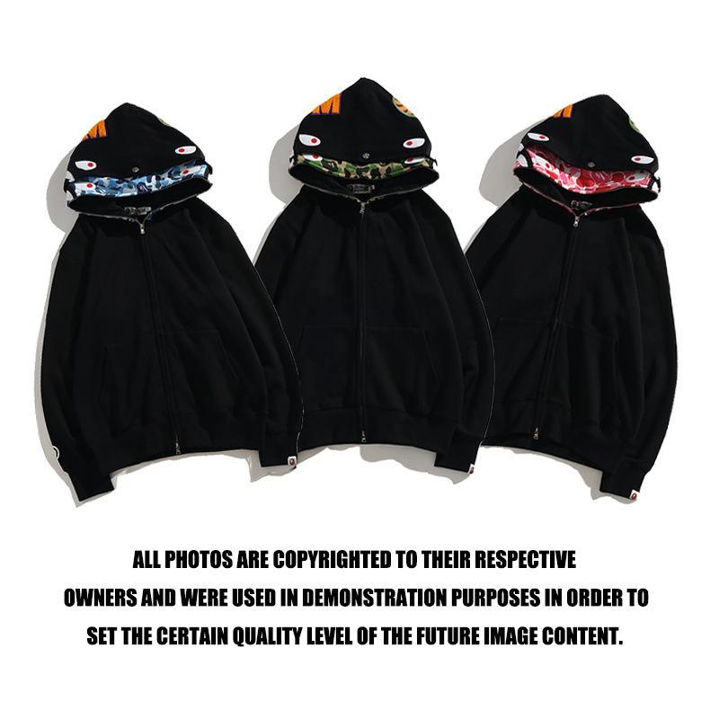Bathing Ape Hoodie Camouflage Cardigan Men's and Women's Sweater Hoodie Coat