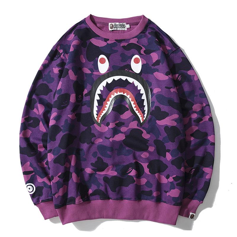 Bathing Ape Sweatshirts Loose Hip Hop round Neck Sweater for Men