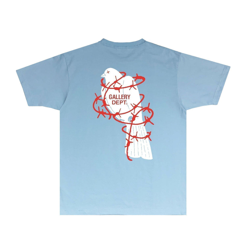 Gallery Dept T Shirt Retro Printed Loose Short-Sleeved Shirt