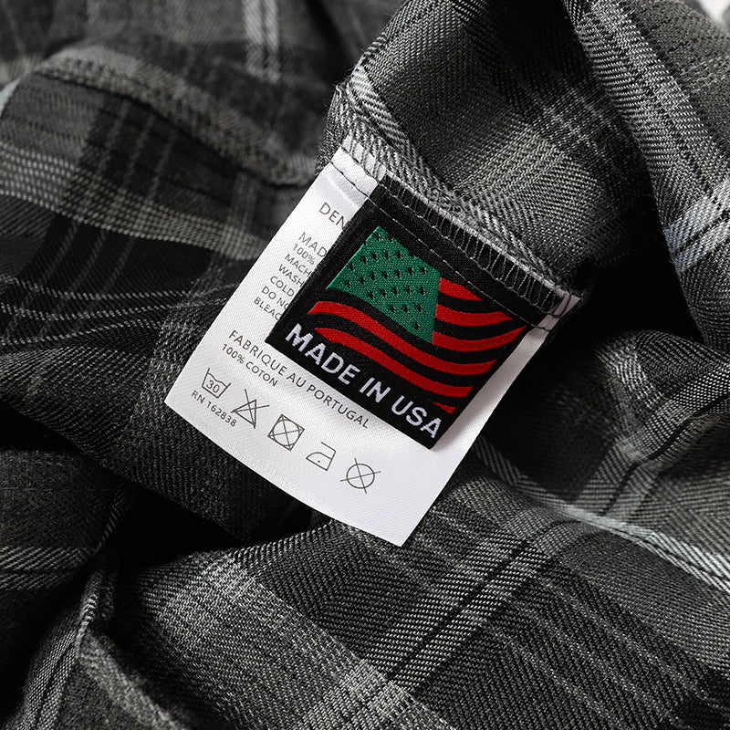 Denim Tears Shirt Kapok Plaid Short Sleeve Shirt