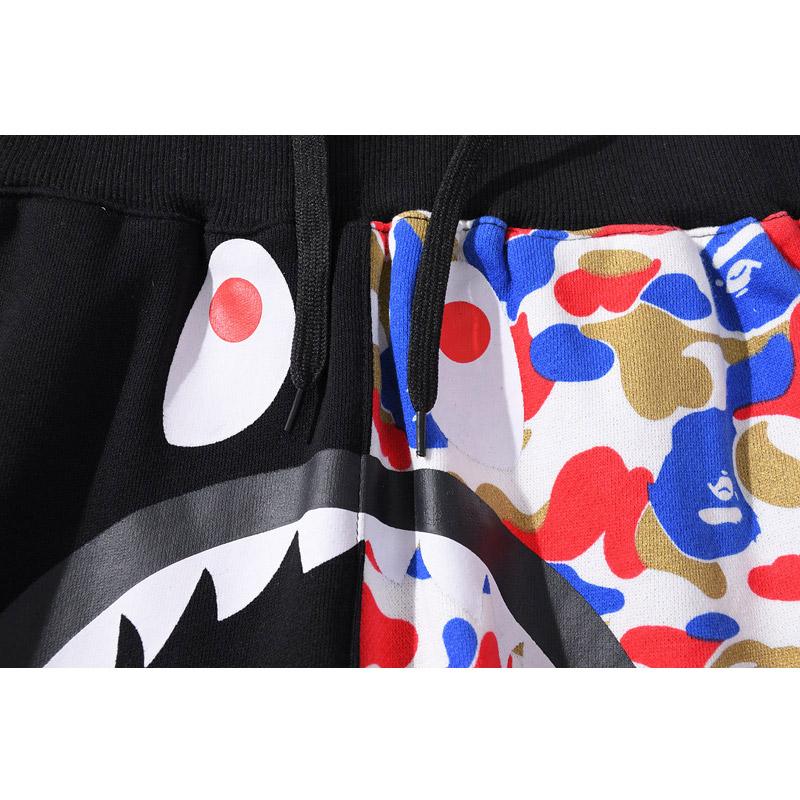 Bathing Ape Pant Shark Head Two Colors Camouflage Casual Trousers Men and Women Couple Print Sweatpants