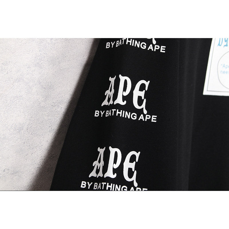 Bathing Ape Sweatshirt Autumn and Winter Men's Cotton Printed Long Sleeve round-Neck Pullover