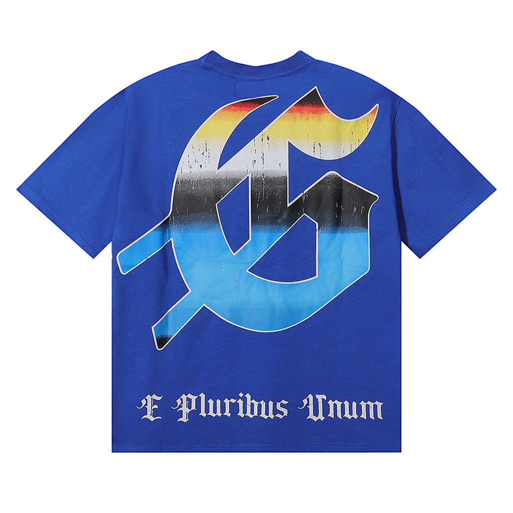 Godspeed T-shirts Tech Man Earth Printing Cotton Casual Short Sleeves Men and Women