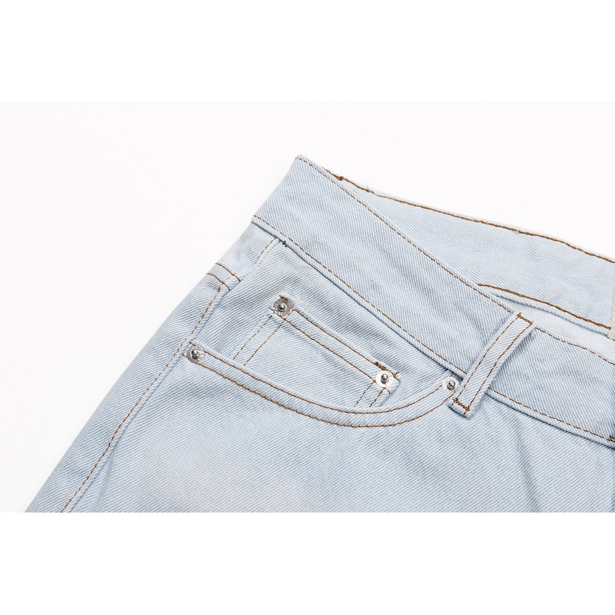 Gallery Dept Jeans Splicing Contrast Color Casual Denim Trousers