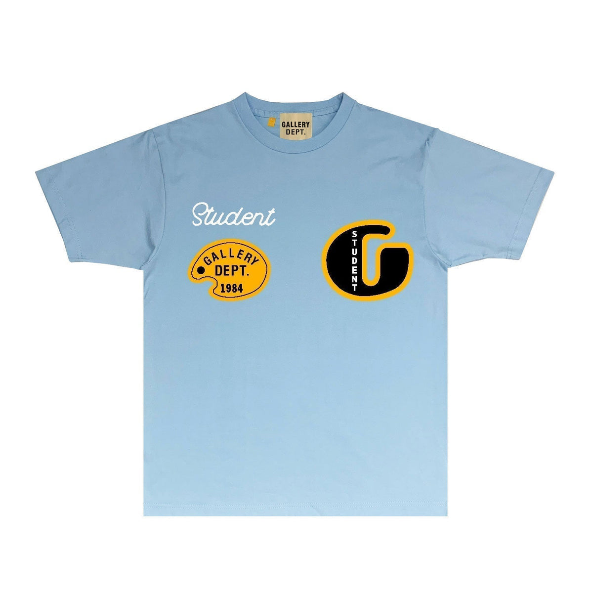 Gallery Dept T Shirt Retro Printed Loose Short-Sleeved Shirt