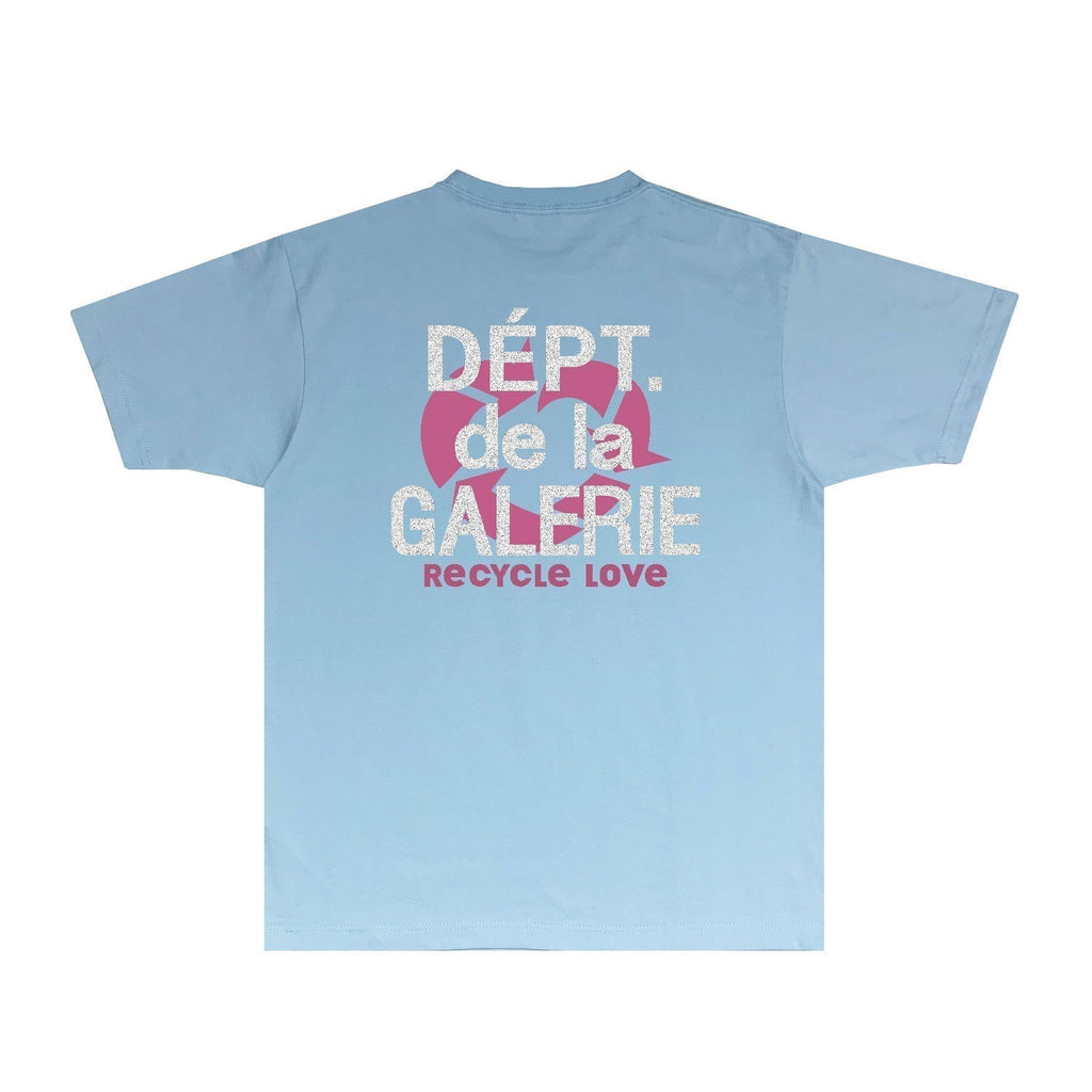 Gallery Dept T Shirt Retro Printed Loose Short-Sleeved Shirt