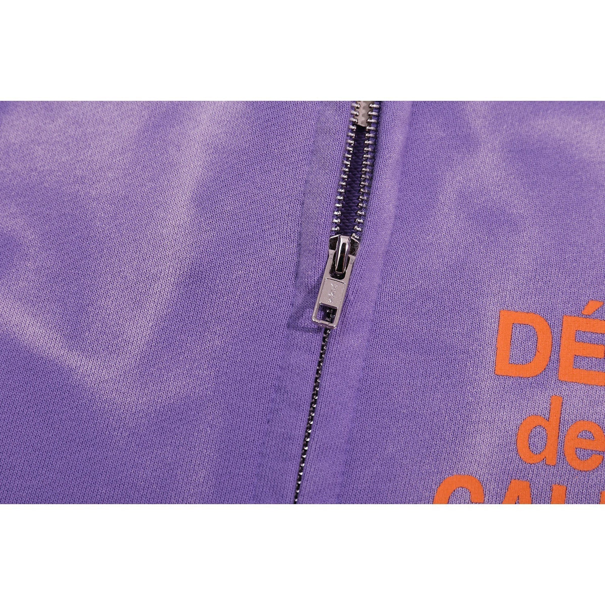 Gallery Dept Hoodie Letter Tie-Dye Washed Hooded Sweater Cardigan Jacket