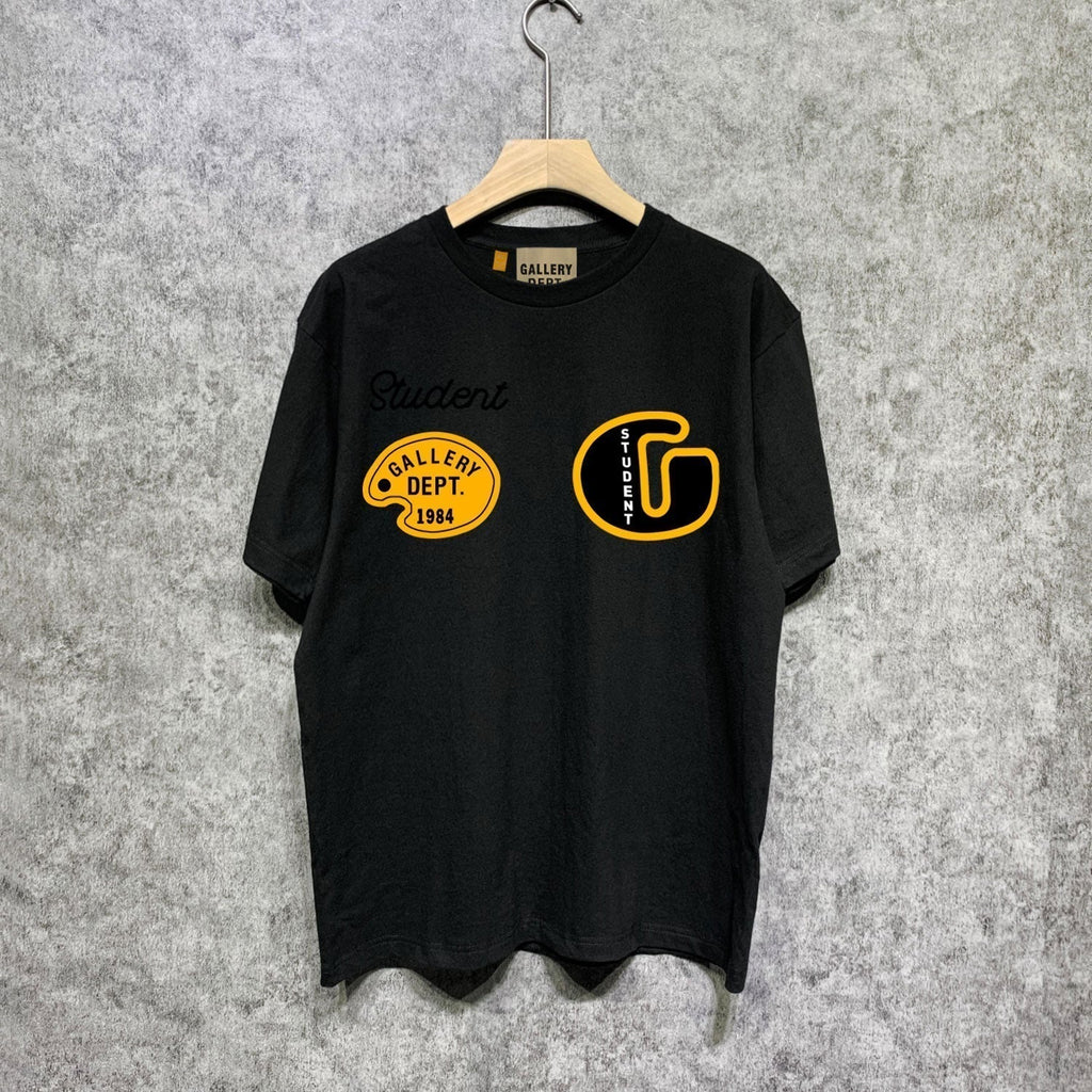 Gallery Dept T Shirt Retro Printed Loose Short-Sleeved Shirt