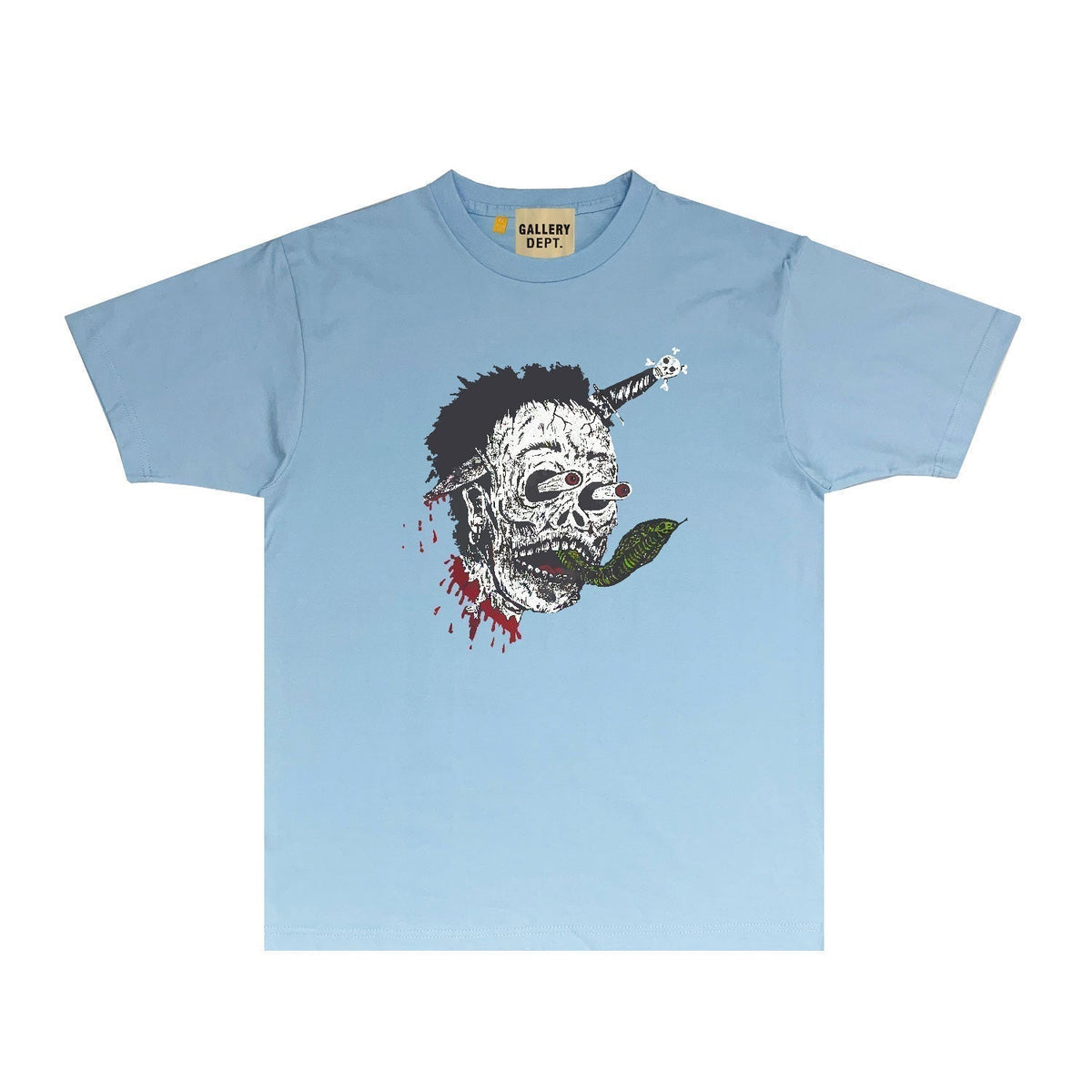 Gallery Dept T Shirt Retro Printed Loose Short-Sleeved Shirt