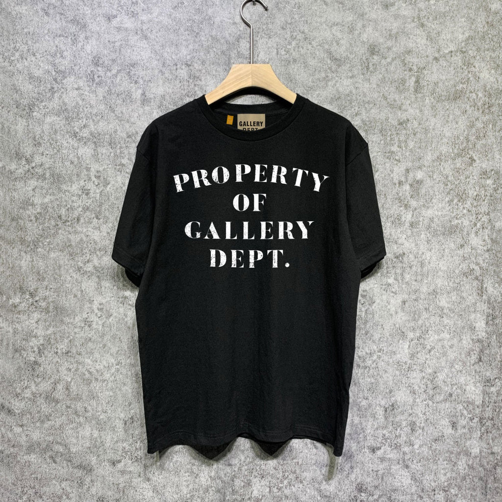 Gallery Dept T Shirt Retro Printed Loose Short-Sleeved Shirt