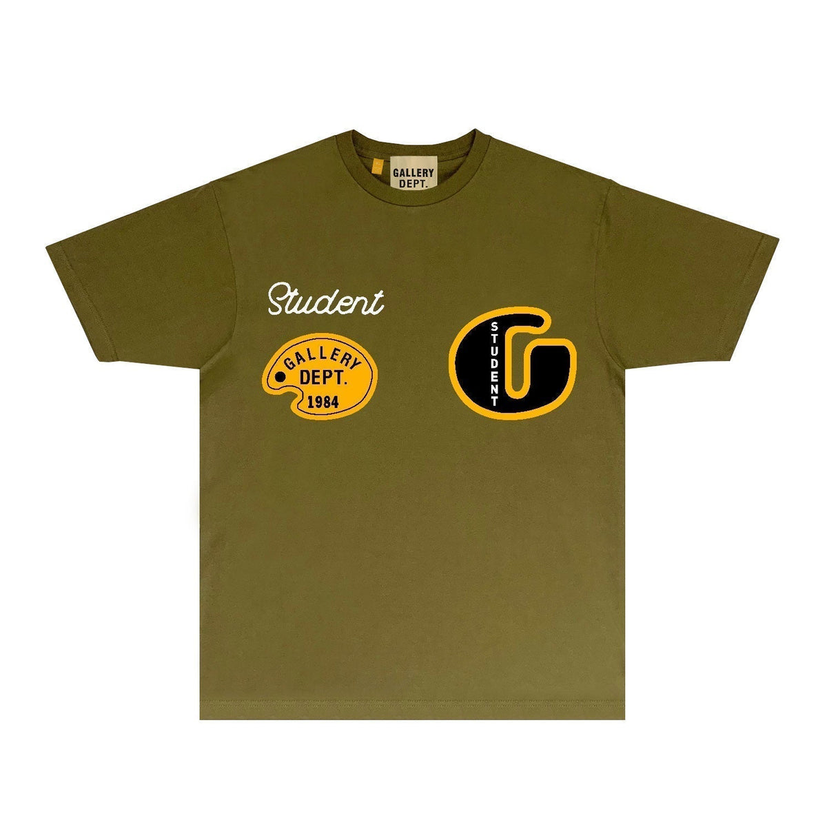 Gallery Dept T Shirt Retro Printed Loose Short-Sleeved Shirt