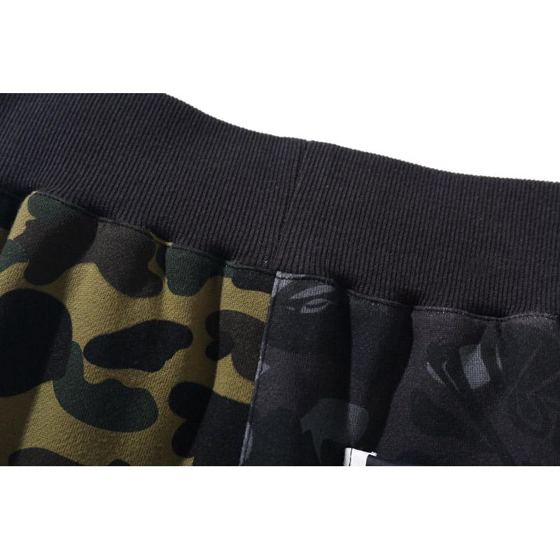 Bathing Ape Shorts Casual Pants Letter Print Cotton Fifth Pants Youth Popularity Straight Mid-Rise Pants