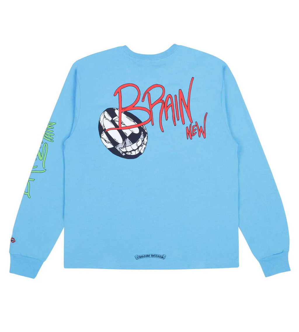 Chrome Hearts Matty Boy 'Brain New' Long Sleeve Tee Blue