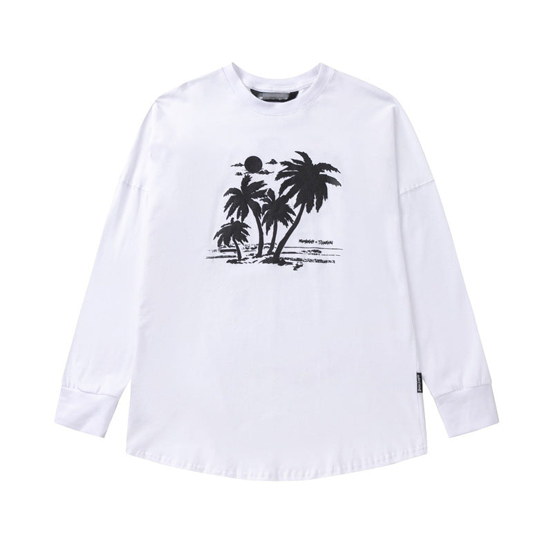 Palm Angle Sweatshirt Palm Angels Jackson Wang Teamwang Puff Print Ins Long Sleeve