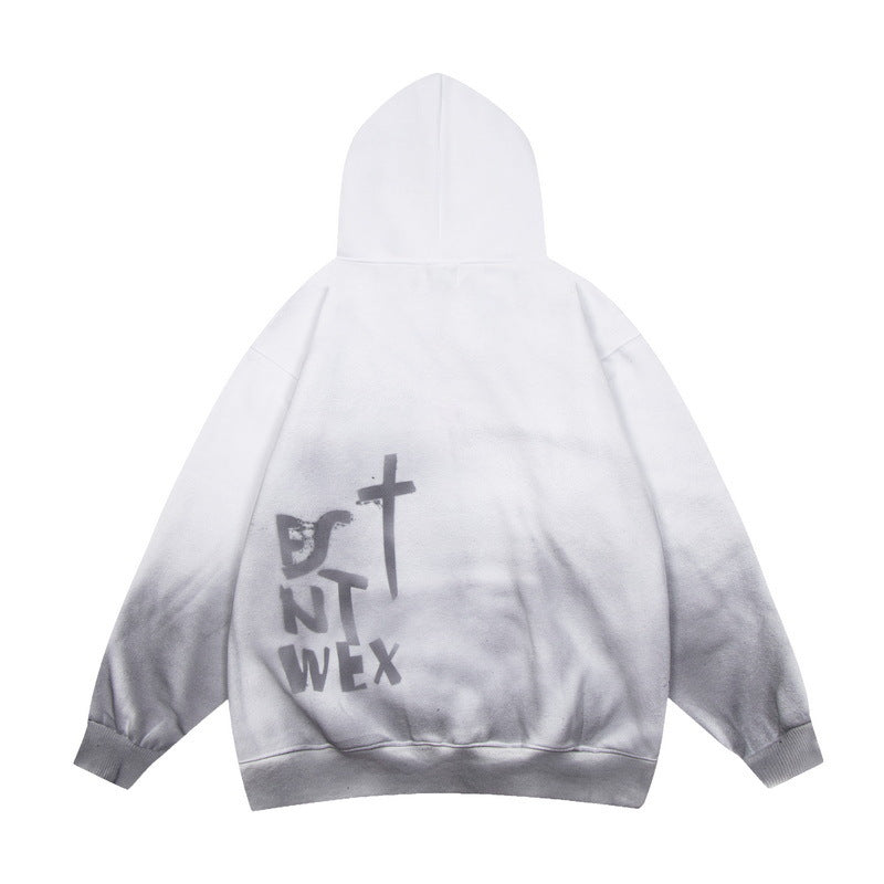 Gallery Dept Hoodie hand-painted paint point gradual change tie-dye hooded sweater