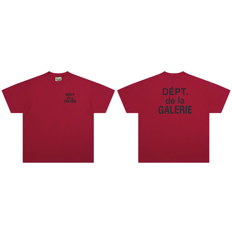 Gallery Dept T-Shirt Alphabet Slogan Short Sleeve T-Shirt
