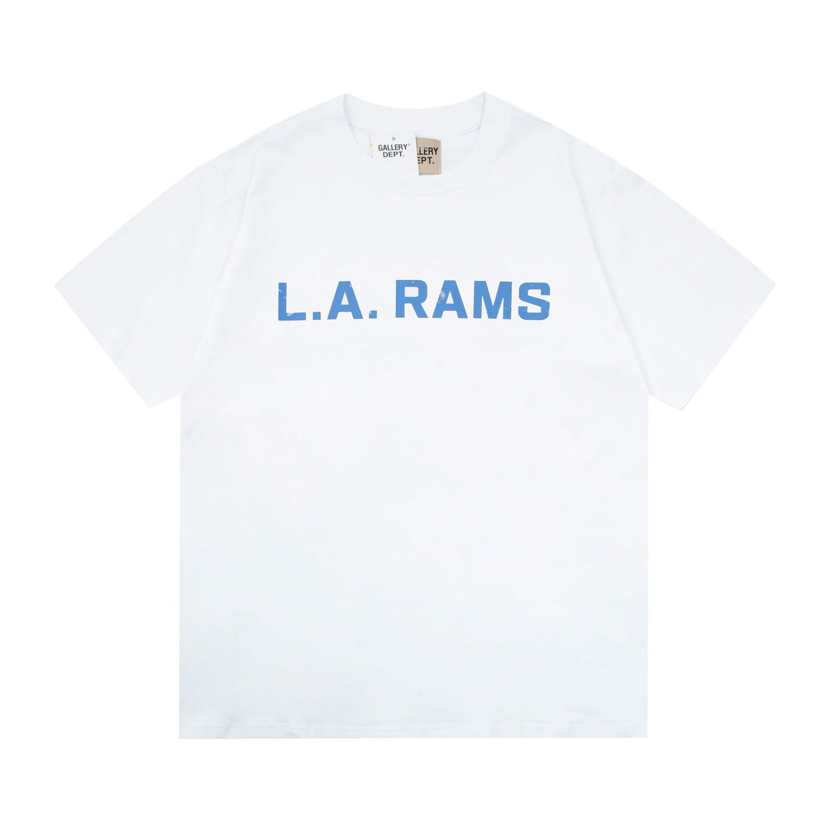 Gallery Dept T-Shirt Bronzing Letter Slogan Printed Short Sleeve T-Shirt