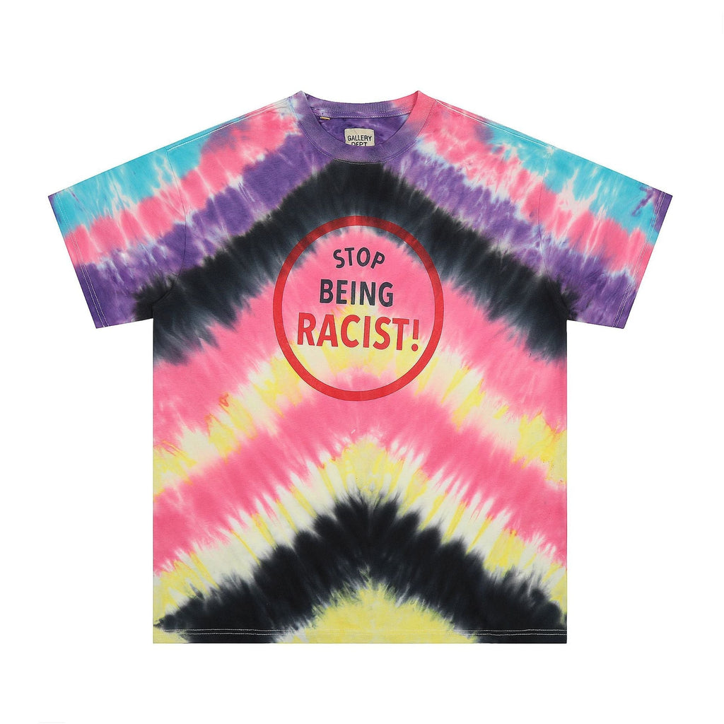 Gallery Dept T Shirts Tie-Dye Short Sleeve plus Size T-shirt