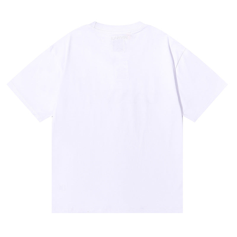 Gallery Dept T-shitrs Printed Double Yarn Cotton Short Sleeve T-shirt