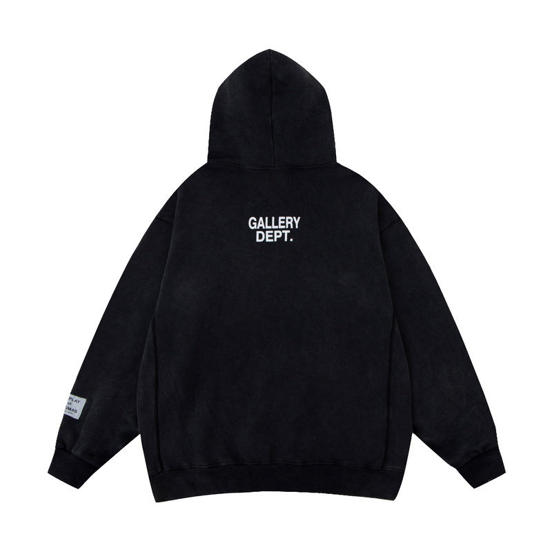Gallery Dept Hoodie Loose Casual Distressed Hoodie