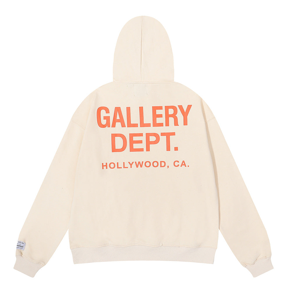 Gallery Dept Hoodie Micro Label Alphabet Slogan Hooded Sweater