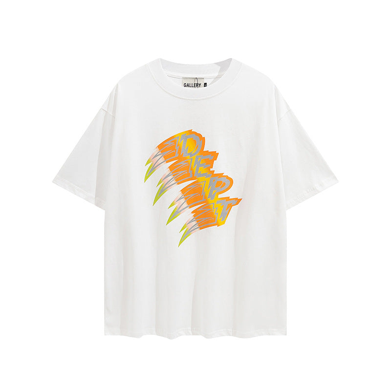 Gallery Dept T Shirts Gallery Dept Design Sense round Neck Pullover Short Sleeve Men and Women Base Te