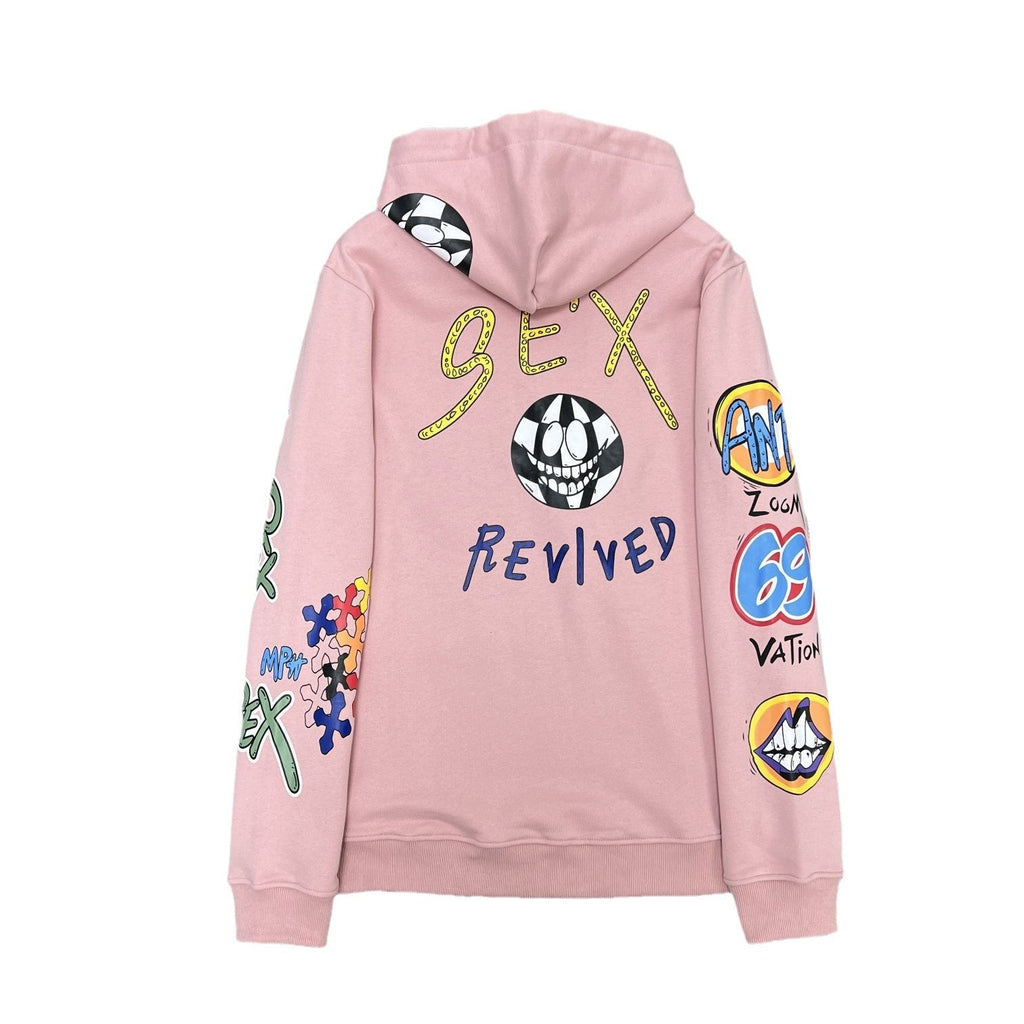 Chrome Heart Hoodie Sanskrit graffiti hooded sweater men's and women's hoodies jacket