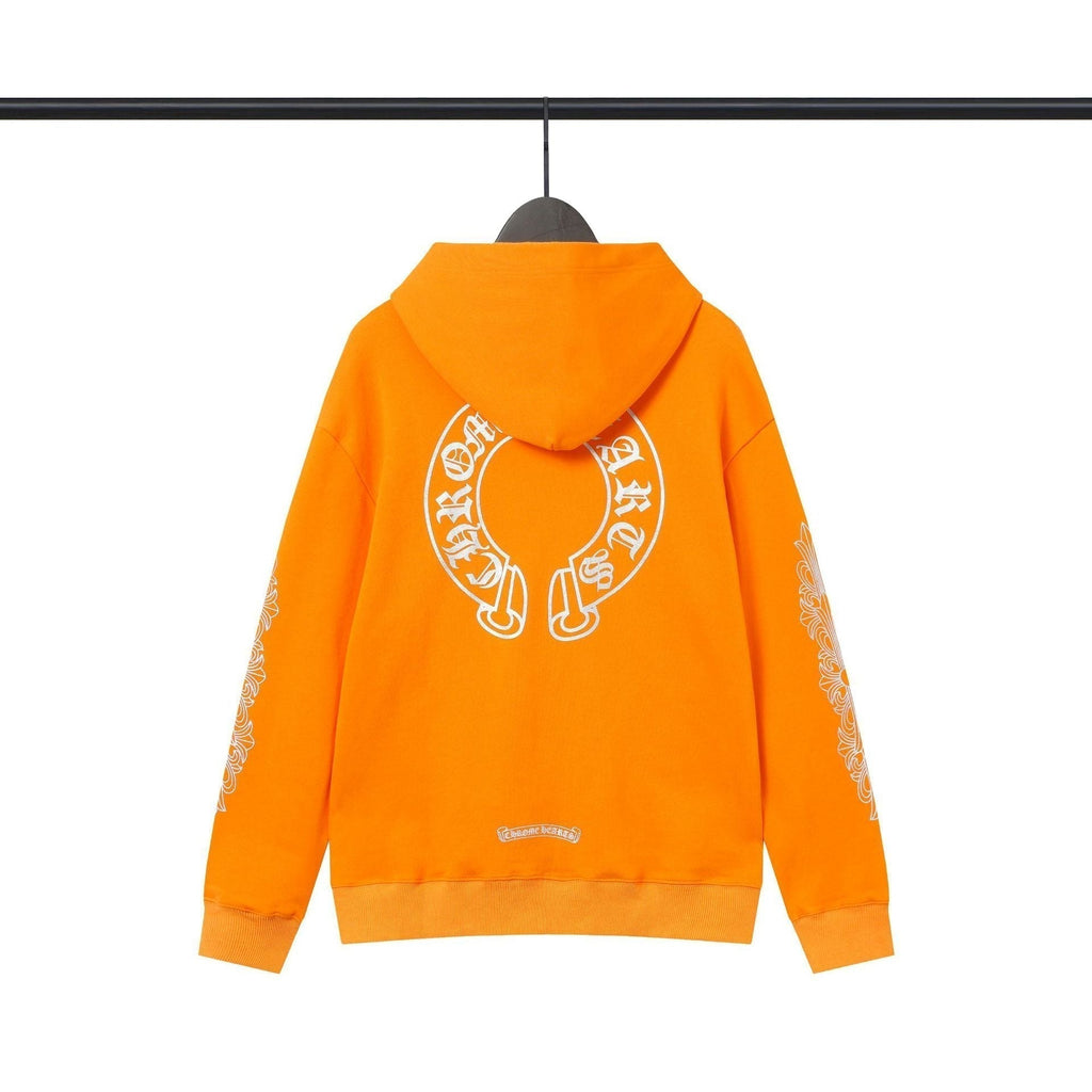 Chrome Heart Hoodie Chrome Hearts Casual Print Casual Hooded Sweater