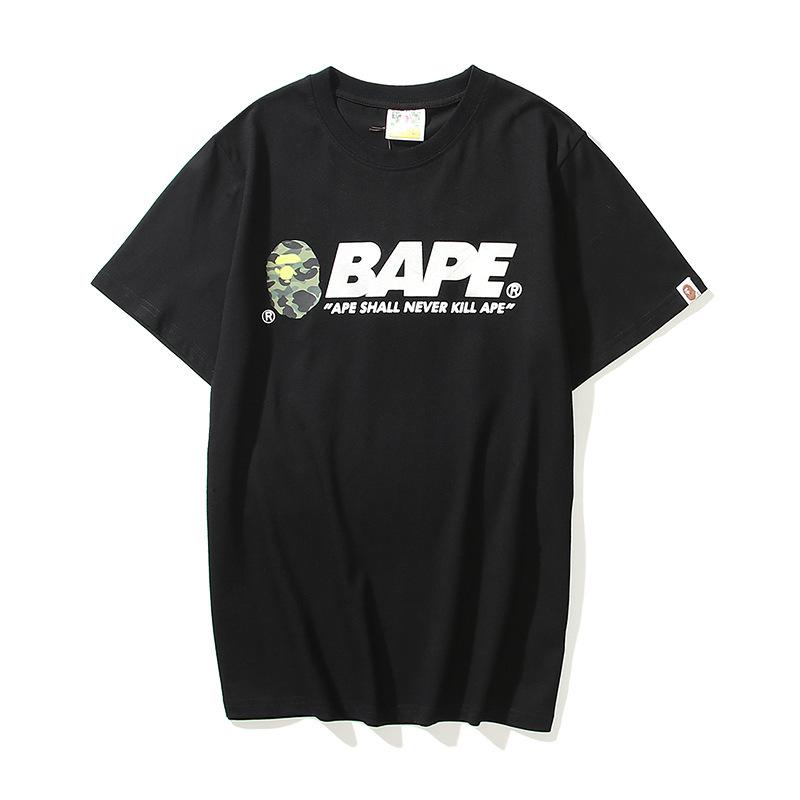 Bathing Ape T-Shirt Summer Letter Print Short-Sleeve T-shirt