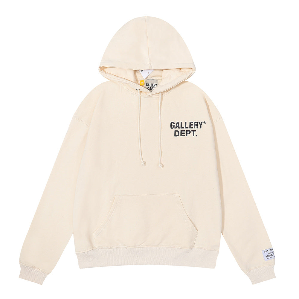 Gallery Dept Hoodie Micro Label Alphabet Slogan Hooded Sweater