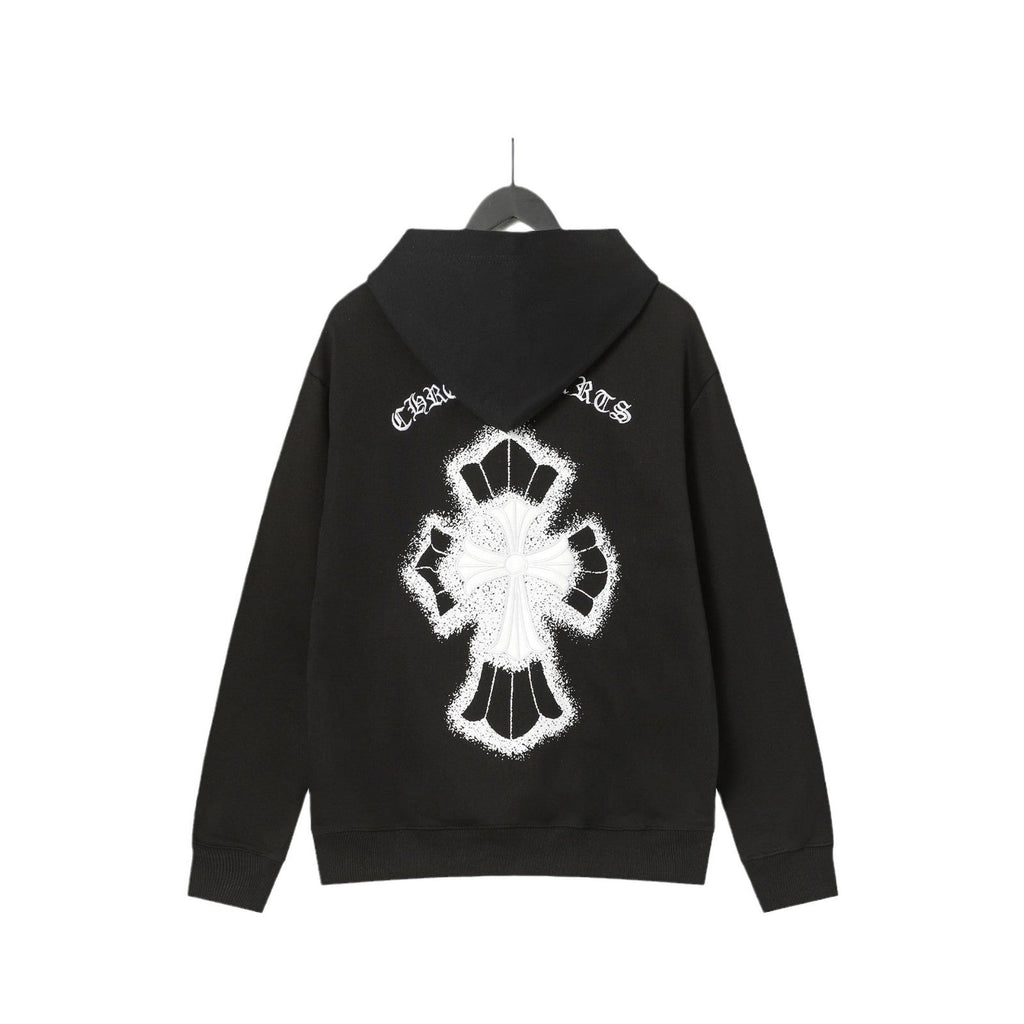 Chrome Heart Hoodie Chrome Heart Sanskrit embroidered hooded sweater