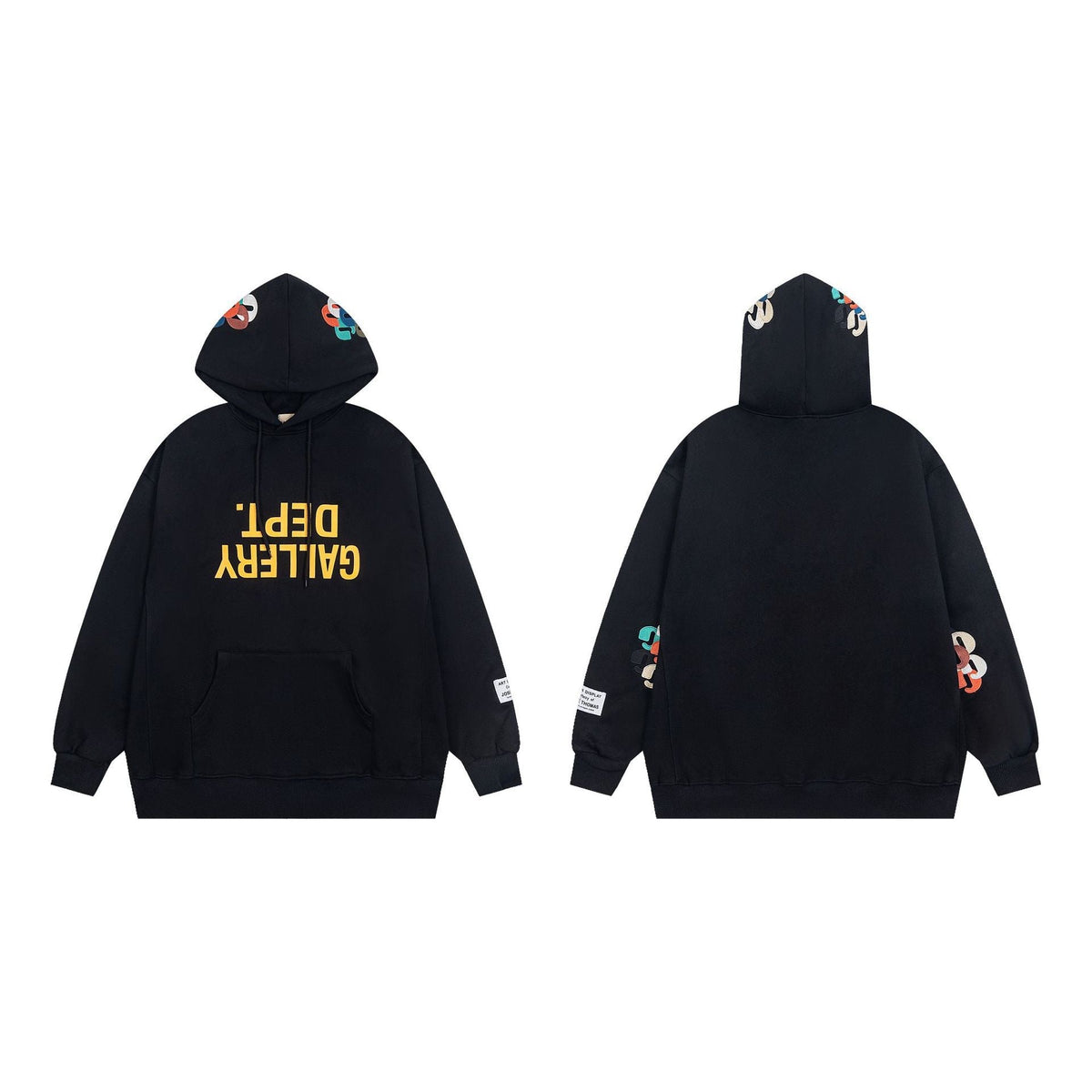 Gallery Dept Hoodie Embroidery Letter Inverted Print Hooded Sweater
