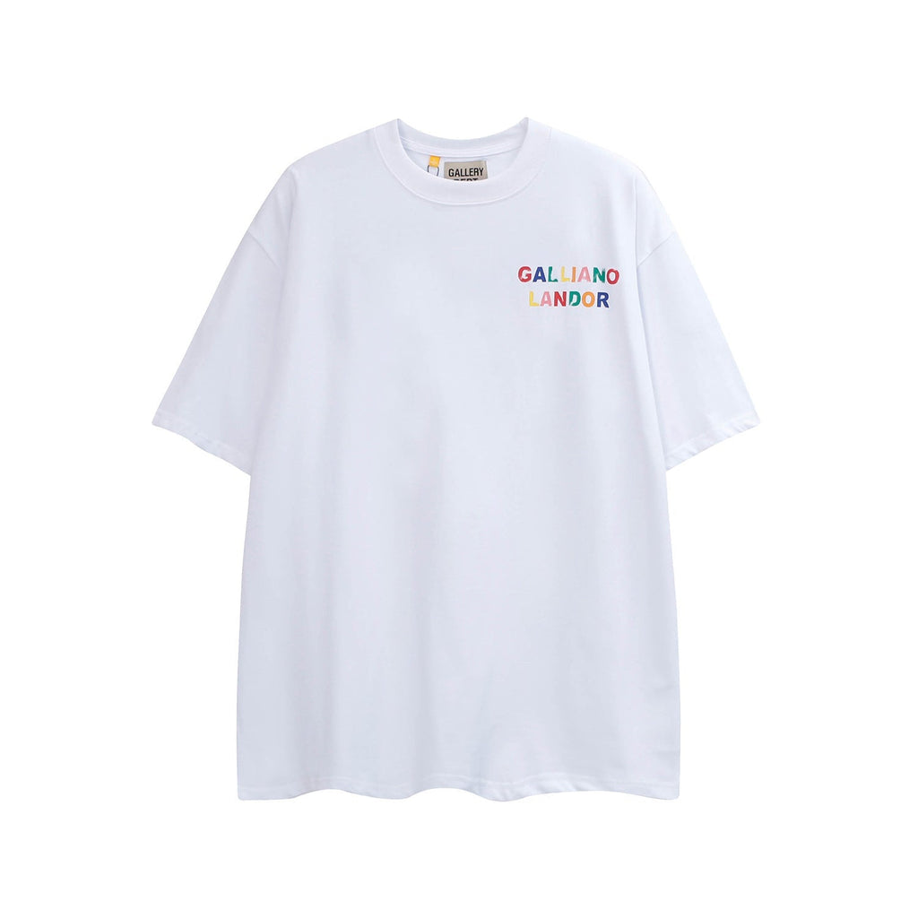 Gallery Dept T Shirts Los Angeles Gallery Dept Short Sleeve Letter Printed Loose Top
