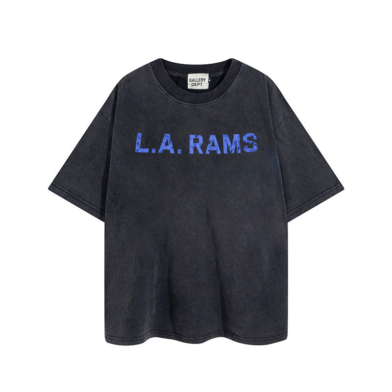 Gallery Dept T Shirts Vintage Wash Letter Printing