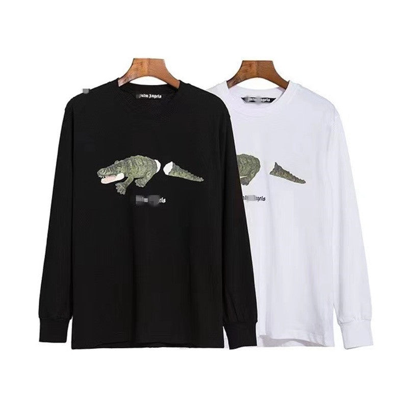 Palm Angle Sweatshirt Palm Angels Sweater Men's and Women's Loose Hoodie round Neck Long Sleeve