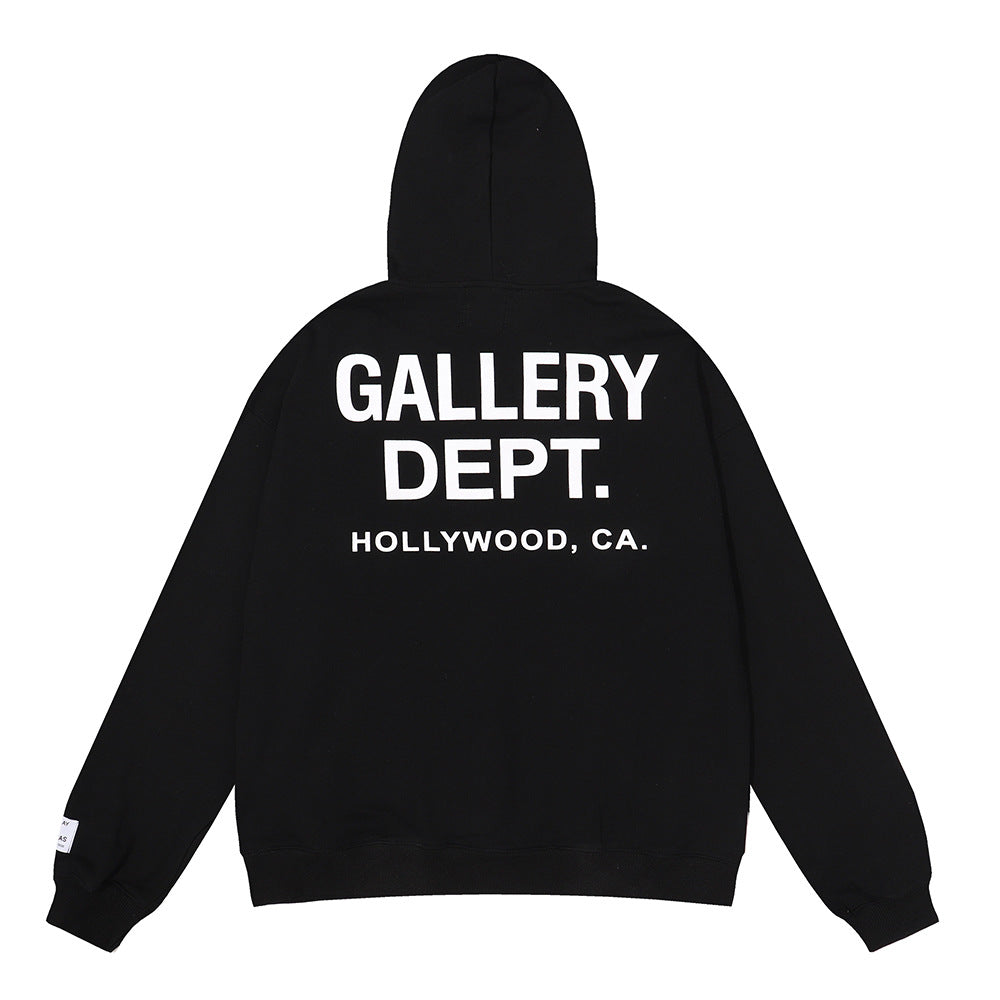 Gallery Dept Hoodie Micro Label Alphabet Slogan Hooded Sweater