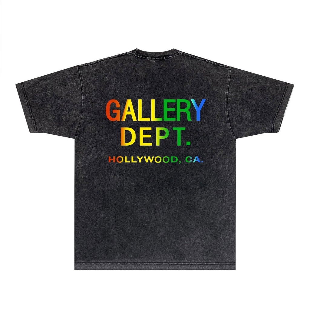 Gallery Dept T Shirts Tee Shirt Washed and Worn Short Sleeve T-shirt Blouse