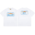 Gallery Dept T-Shirt Letter Pattern Washed Old Short Sleeve T-Shirt