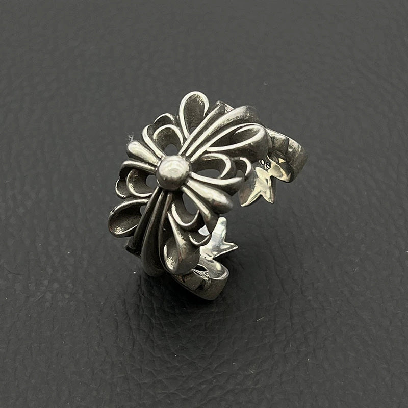 Chrome Heart Ring Vintage Cross