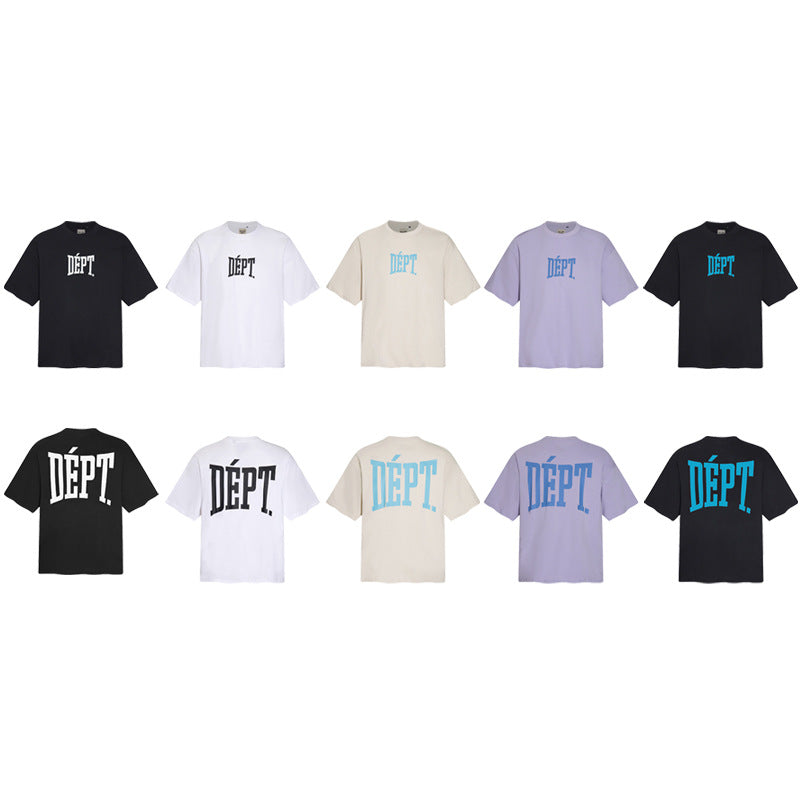 Gallery Dept T-Shirt Micro Label Letter Print Short Sleeve T-Shirt