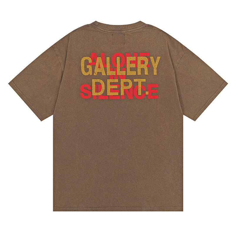 Gallery Dept T-shitrs Vintage Print Short Sleeves Lining