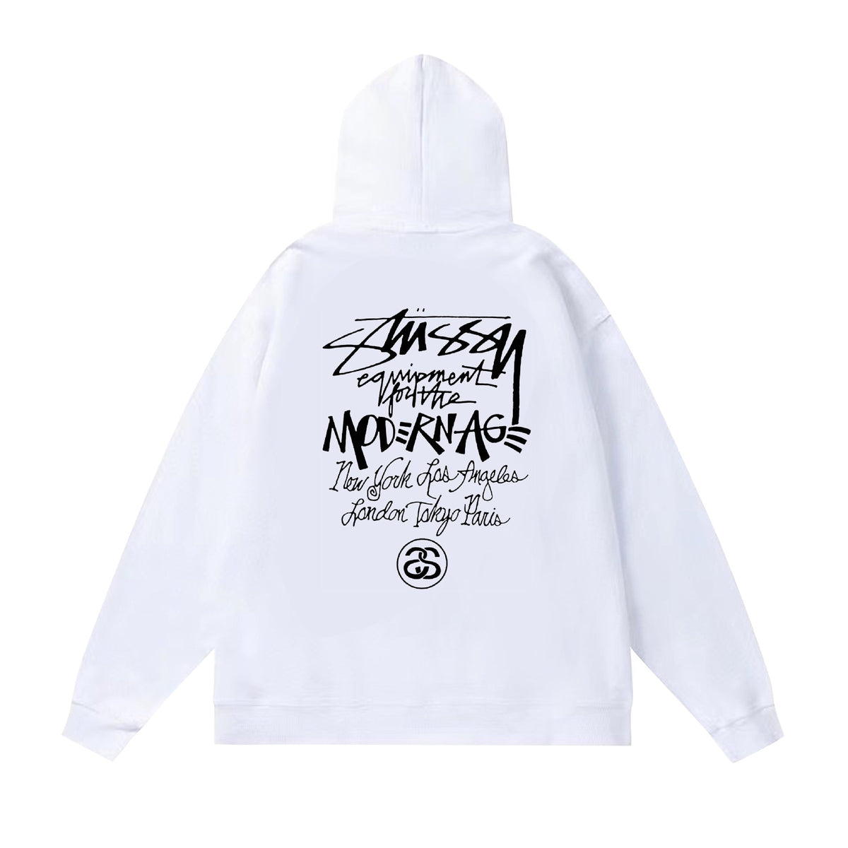Stussy Hoodie Fall/Winter Fleece Hooded Sweater