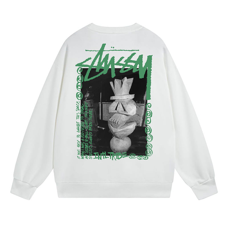 Stussy Sweatshirts Autumn/Winter Fleece Couple Sweatshirts