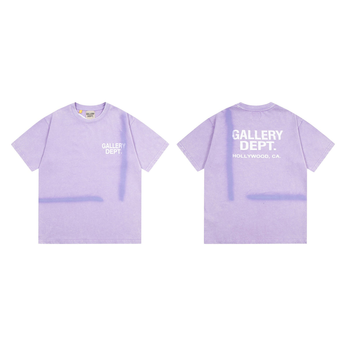 Gallery Dept T-Shirt Ink-splashing Tie-dye Alphabet Short Sleeve T-Shirt