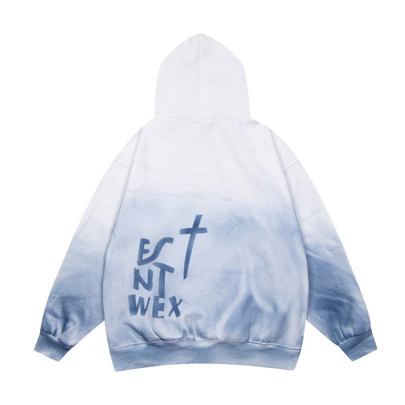 Gallery Dept Hoodie hand-painted paint point gradual change tie-dye hooded sweater